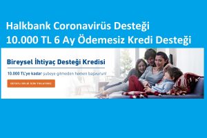Halkbank Coronavirüs Bireysel İhtiyaç Desteği Kredisi