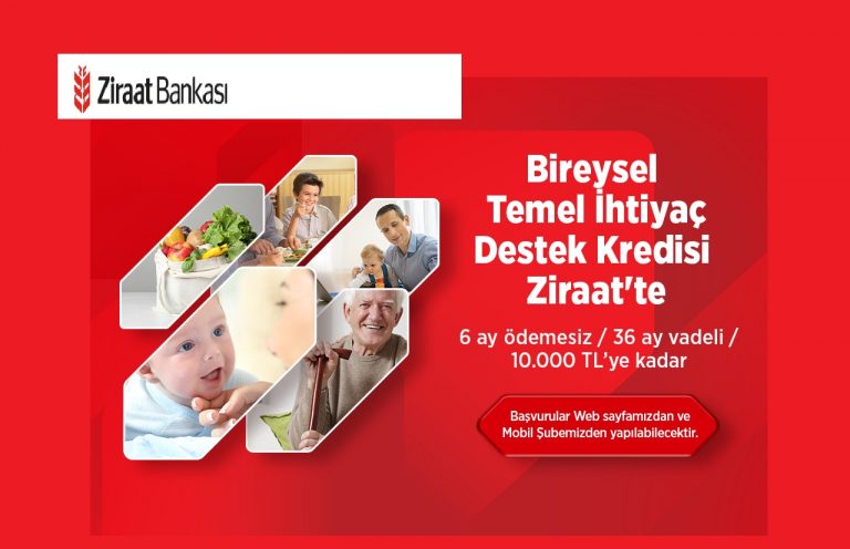 Ziraat Bankası Bireysel Temel İhtiyaç Destek Kredisi